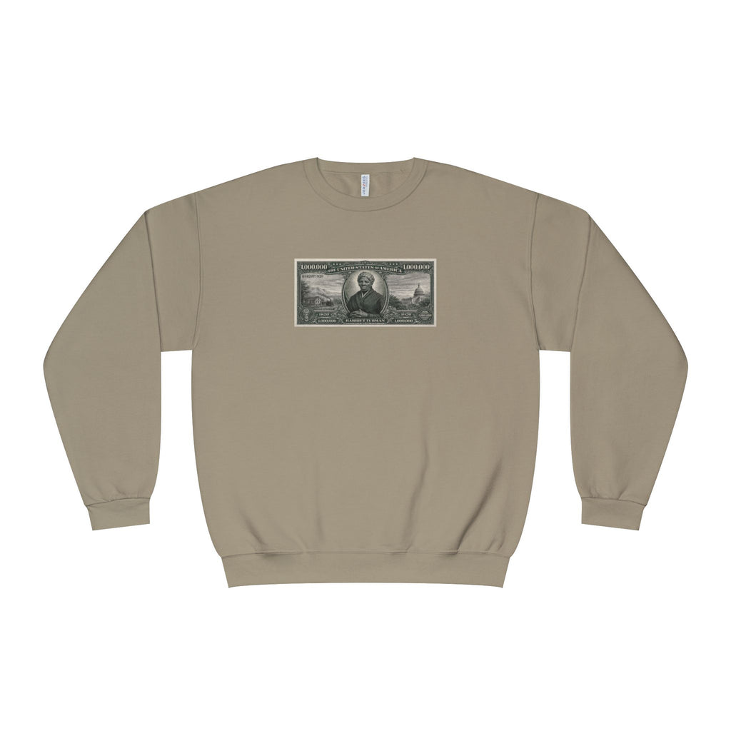 Harriet Tubman Million Dollar Bill Crewneck Sweatshirt