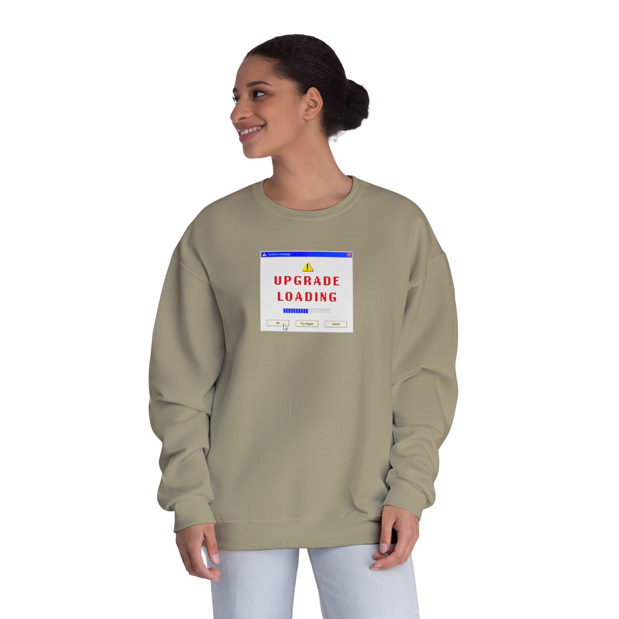 Upgrade Loading Retro Computer Crewneck Sweatshirt