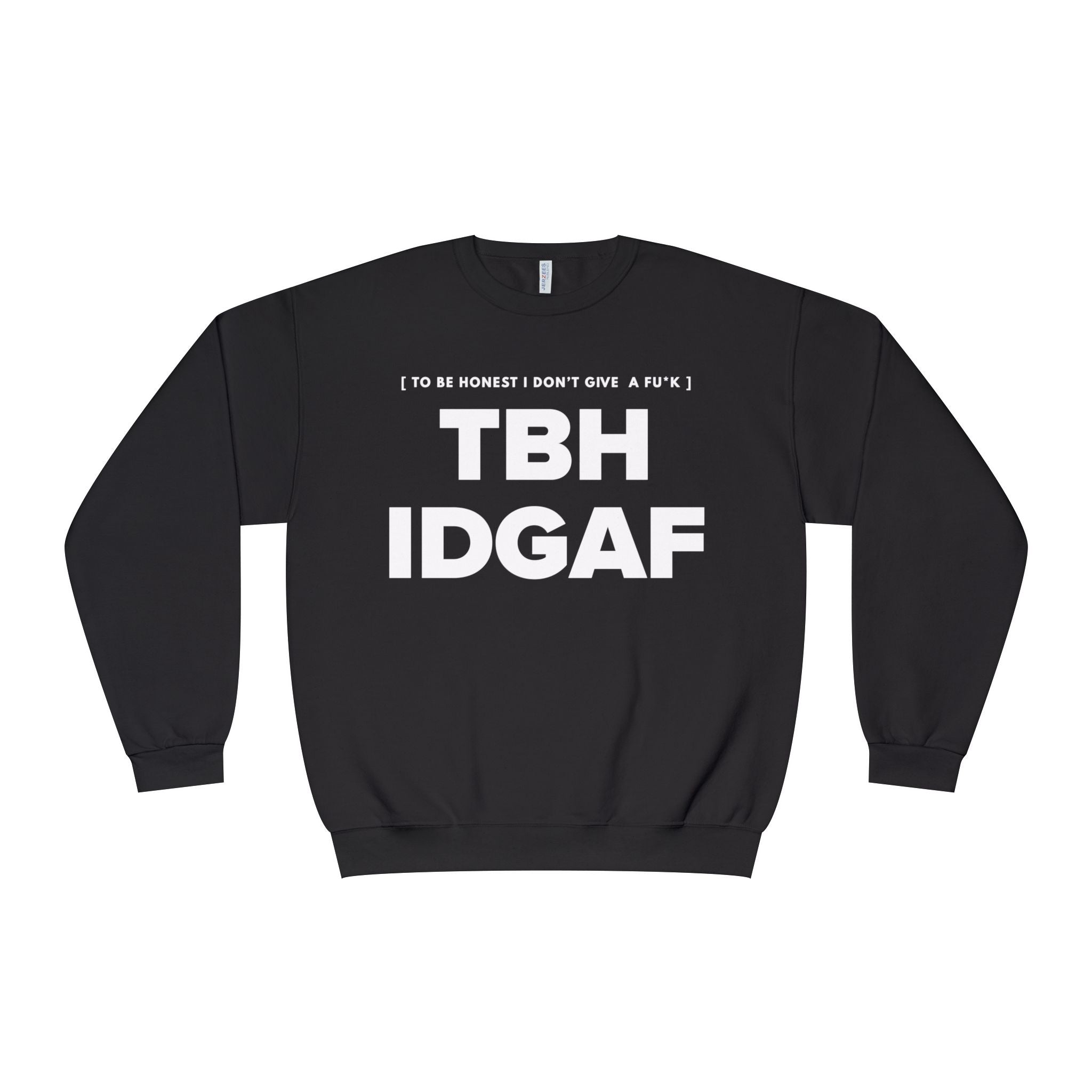 IDGAF Crewneck Sweatshirt — Bold Pink Statement Pullover