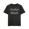 Prefer Black Oversized Tee — Vintage Acid-Wash Graphic T-Shirt