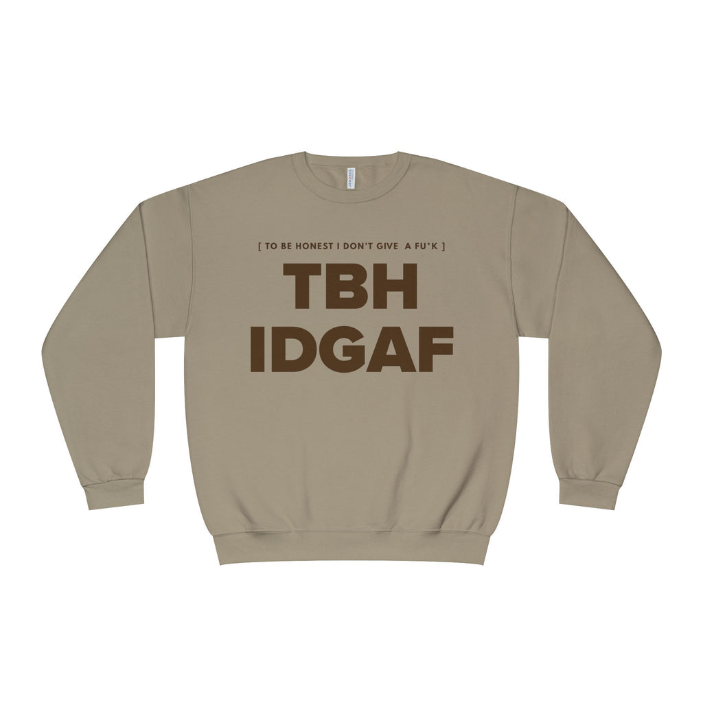 IDGAF Crewneck Sweatshirt — Bold Pink Statement Pullover