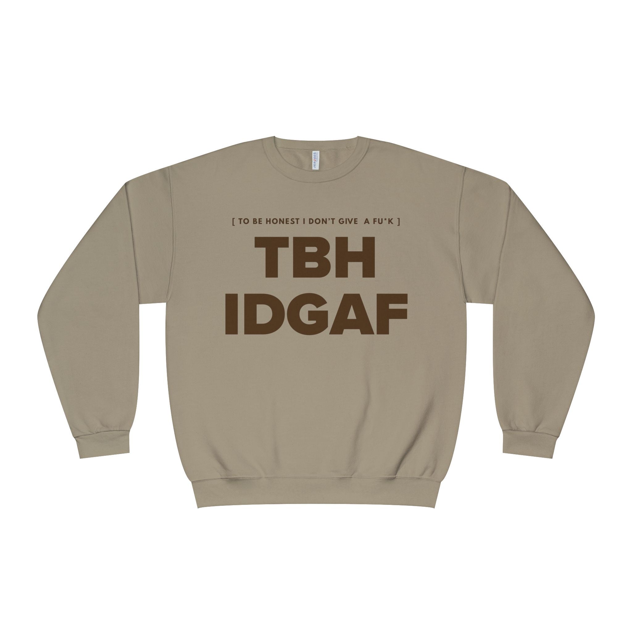 IDGAF Crewneck Sweatshirt — Bold Pink Statement Pullover